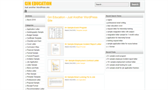 Desktop Screenshot of gineducation.com